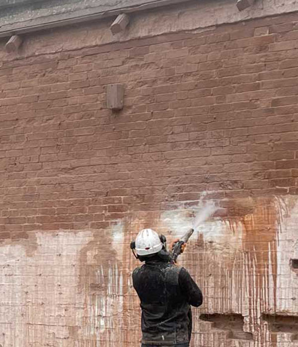 Dustless Brickwork Sandblasting
