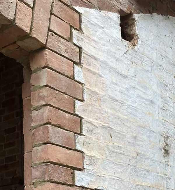 High pressure brick work cleaning at property development in Wallingford, Oxfordshire